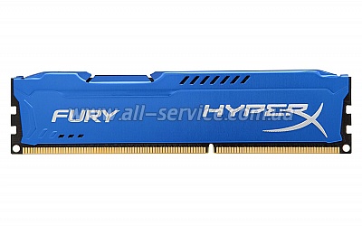  8Gb KINGSTON HyperX OC DDR3, 1600Mhz CL10 Fury Blue Retail (HX316C10F/8)