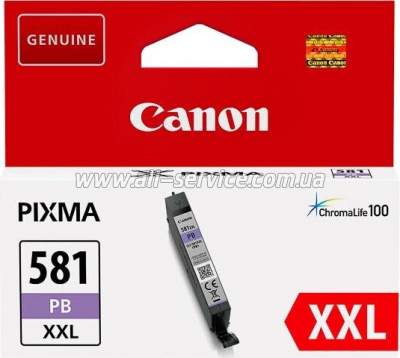 Картридж Canon CLI-581XXL Pixma TS-8300/ TS-9100 photo Blue (1999C001) Картридж Canon CLI-581XXL Pixma TS-8300/ TS-9100 photo Blue (1999C001)