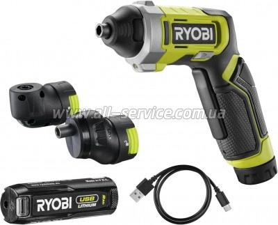 Отвертка аккумуляторная Ryobi RSD4-120TA2 (5133006211) Отвертка аккумуляторная Ryobi RSD4-120TA2 (5133006211)