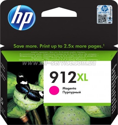 Картридж HP №912XL Officejet Pro 8023 Magenta (3YL82AE) Картридж HP №912XL Officejet Pro 8023 Magenta (3YL82AE)