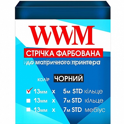  WWM 13  5 (12,7 x 5) STD  Black (R13.5S)