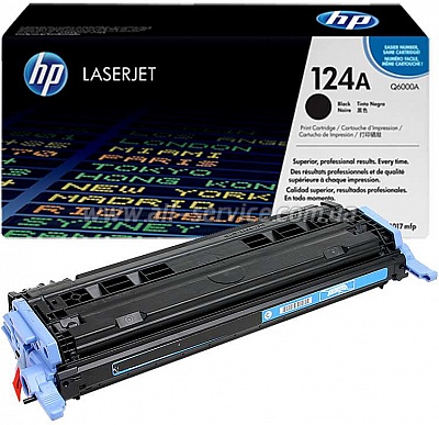   HP 124A Color LaserJet 1600/ 2600/ 2605 series  CLJ CM1015/ CM1017 Black (Q6000A)
