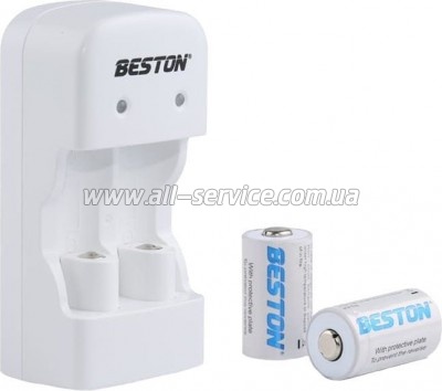 Зарядное устройство для аккумуляторов Beston BST-CD643 CR123A LiFePo + 2 аккумулятора CR123A (AAB1885) Зарядное устройство для аккумуляторов Beston BST-CD643 CR123A LiFePo + 2 аккумулятора CR123A (AAB1885)