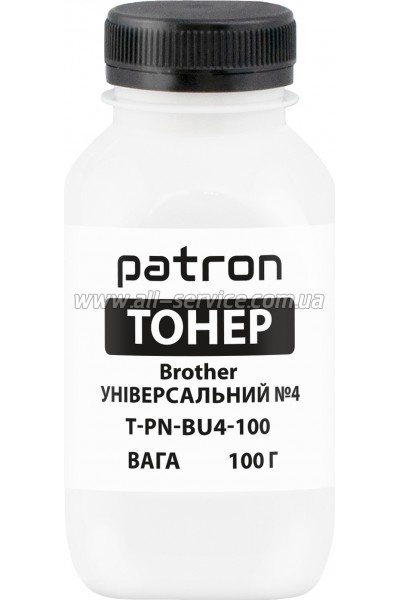 Тонер Patron Brother Universal №4 бутль 100г Black (PN-BU4-100) Тонер Patron Brother Universal №4 бутль 100г Black (PN-BU4-100)