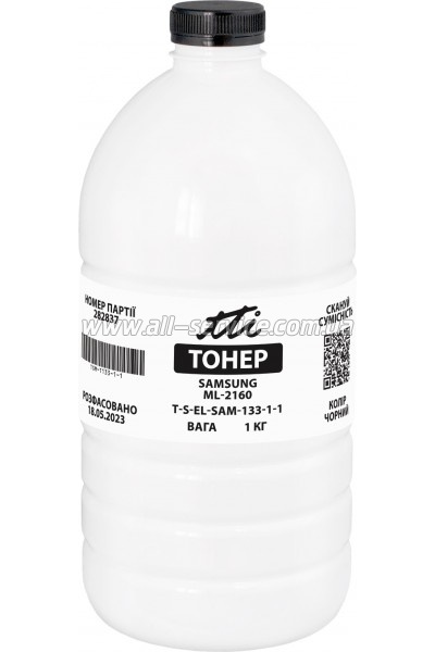 Тонер TTI Samsung ML-2160 бутль 1кг Black (TSM-T133-1-1) Тонер TTI Samsung ML-2160 бутль 1кг Black (TSM-T133-1-1)