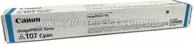 Тонер-картридж Canon T07 Canon Image PRESS C160/ C170 Cyan (3642C001) Тонер-картридж Canon T07 Canon Image PRESS C160/ C170 Cyan (3642C001)