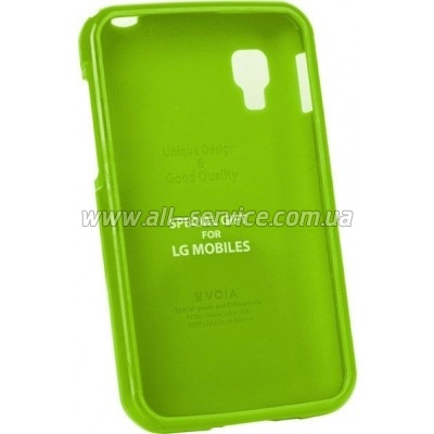  VOIA LG Optimus L4II Dual - Jelly Case (Lime)