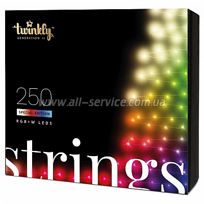   Twinkly Pro Strings RGBW 250 transparent (TWP-S-CA-2X125SPP-T)