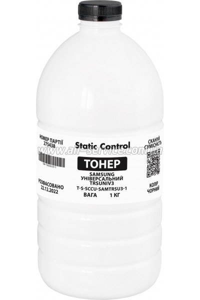 Тонер SCC Samsung Universal TRSUNIV3 бутль 1кг Black (TSM-TRSUNIV3-1) Тонер SCC Samsung Universal TRSUNIV3 бутль 1кг Black (TSM-TRSUNIV3-1)