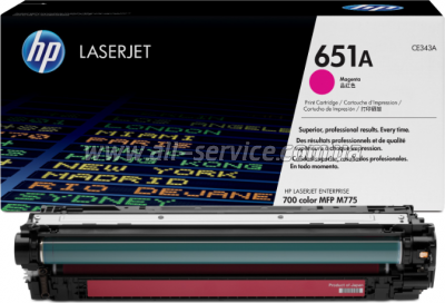 Восстановление картриджа CE343A HP 651A LJ M775 Magenta Восстановление картриджа CE343A HP 651A LJ M775 Magenta