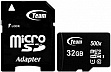 Карта памяти 32GB TEAM Class 10 UHS microSDHC + SD адаптер (TUSDH32GCL10U03) Карта памяти 32GB TEAM Class 10 UHS microSDHC + SD адаптер (TUSDH32GCL10U03)