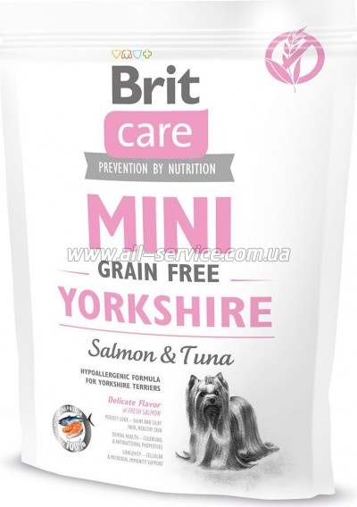 Сухой корм для собак Brit Care GF Mini Yorkshire 400 г (8595602520206) Сухой корм для собак Brit Care GF Mini Yorkshire 400 г (8595602520206)