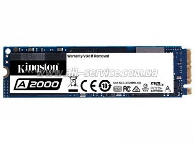 SSD  M.2 Kingston 1TB A2000 NVMe PCIe 3.0 4x 2280 (SA2000M8/1000G)