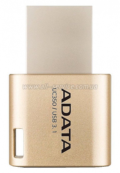  ADATA 32GB USB 3.1 Gen1 Type-A / Type-C UC350 Gold (AUC350-32G-CGD)
