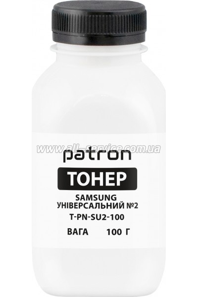 Тонер Patron Samsung Universal №2 бутль 100г Black (PN-SU2-100) Тонер Patron Samsung Universal №2 бутль 100г Black (PN-SU2-100)