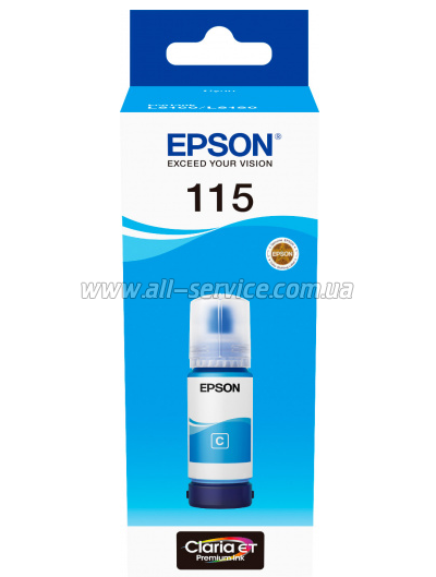  Epson 115 EcoTank L8160/ L8180 Cyan (C13T07D24A)