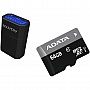   64GB ADATA microSDXC C10 UHS-I + MICRO READER (AUSDX64GUICL10-RM3BKBL)