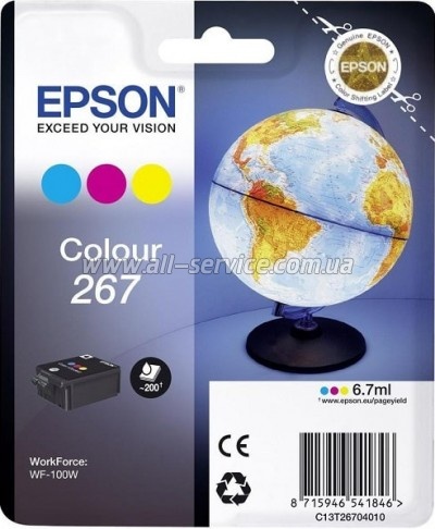 Картридж Epson WorkForce WF-100W color (C13T26704010) Картридж Epson WorkForce WF-100W color (C13T26704010)