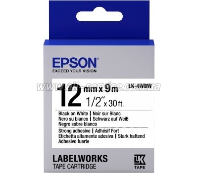  Epson LK4WBW Strng Black/White (C53S654016)