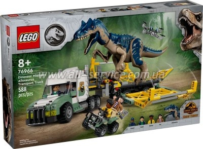 Конструктор LEGO Jurassic World Миссии динозавров: Грузовик для перевозки аллозавра (76966) Конструктор LEGO Jurassic World Миссии динозавров: Грузовик для перевозки аллозавра (76966)