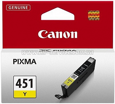  Canon CLI-451Y XL PIXMA MG5440/ MG6340 Yellow (6475B001)