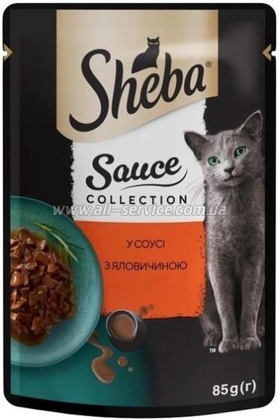 Влажный корм для собак Sheba с говядиной в соусе 85 г (4770608264406) Влажный корм для собак Sheba с говядиной в соусе 85 г (4770608264406)