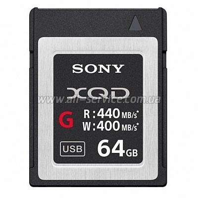   Sony 64GB XQD G Series R440MB/s W400MB/s (QDG64F.SYM)