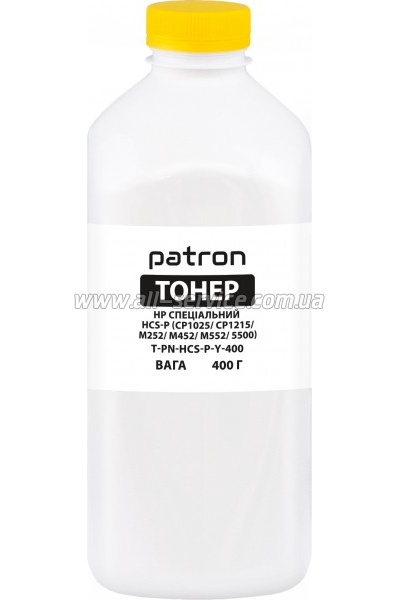 Тонер Patron HP Special HCS-P бутль 400г Yellow (PN-HCS-P-Y-400) Тонер Patron HP Special HCS-P бутль 400г Yellow (PN-HCS-P-Y-400)