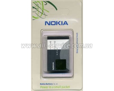      Nokia BL-4C Battery (890 mAh Li-Ion), Euro 2:2