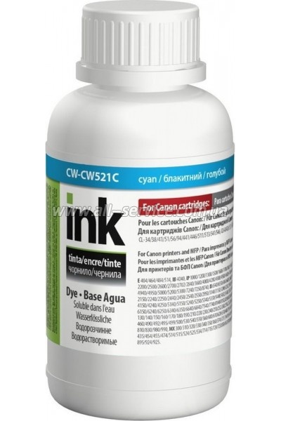 Чернила ColorWay Canon CL-41/ CL-38/ CL-411/ CL-511/ CLI-8/ CLI-426/ CLI-521 Cyan 200 мл (CW-CW521C02) Чернила ColorWay Canon CL-41/ CL-38/ CL-411/ CL-511/ CLI-8/ CLI-426/ CLI-521 Cyan 200 мл (CW-CW521C02)