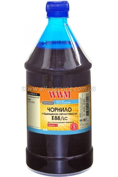 Чернила WWM Epson 108/ Epson L8050/ L18050 1000г Light Cyan (E88/LC-4) Чернила WWM Epson 108/ Epson L8050/ L18050 1000г Light Cyan (E88/LC-4)
