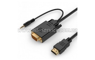  Cablexpert HDMI - VGA (A-HDMI-VGA-03-6)