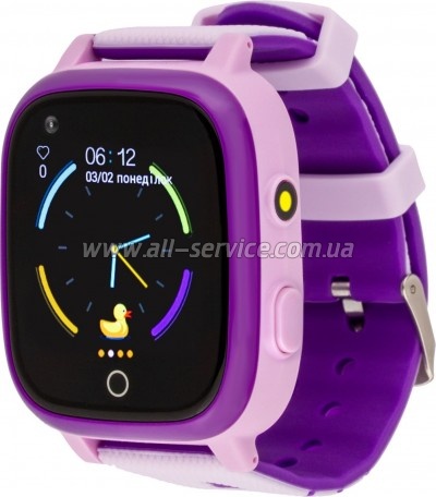 Смарт-часы Amigo GO005 4G WIFI Kids waterproof Thermometer Purple (747019) Смарт-часы Amigo GO005 4G WIFI Kids waterproof Thermometer Purple (747019)
