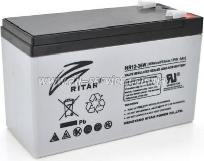 Аккумуляторная батарея Ritar HR1236W 12V 9Ah (HR1236W) Аккумуляторная батарея Ritar HR1236W 12V 9Ah (HR1236W)