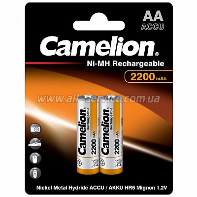  Camelion AA R06 2200mAh Ni-MH * 2 (NH-AA2200BP2)
