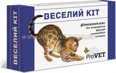 Капли ProVET Веселый Кот для улучшения функции мочевыводящей системы 20мл (4823082417520) Капли ProVET Веселый Кот для улучшения функции мочевыводящей системы 20мл (4823082417520)