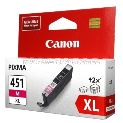 Canon CLI-451M XL Pixma MG5440/ MG6340 Magenta (6474B001)