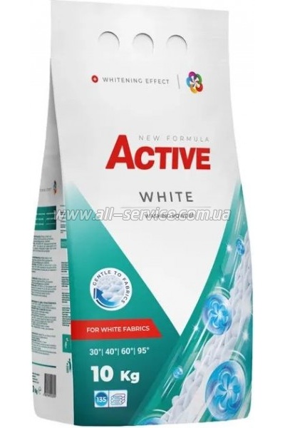 Стиральный порошок Active PR White С ароматом свежести 10 кг (4820196010791) Стиральный порошок Active PR White С ароматом свежести 10 кг (4820196010791)