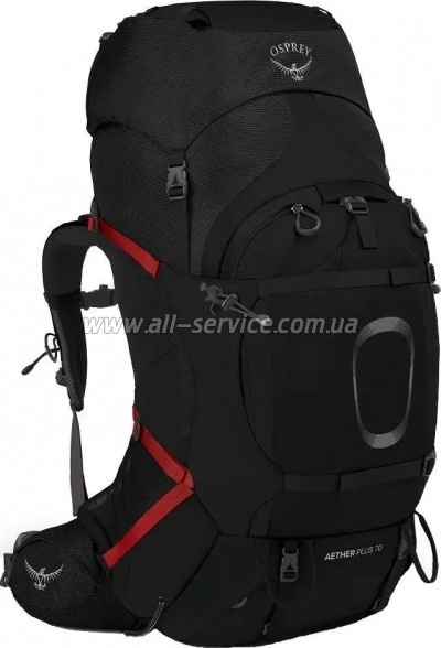 Рюкзак туристический Osprey Aether Plus 70 black L/XL (009.2437) Рюкзак туристический Osprey Aether Plus 70 black L/XL (009.2437)