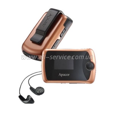 MP3  Apacer Audio Steno AU380 4Gb (AP4GAU380O-S)