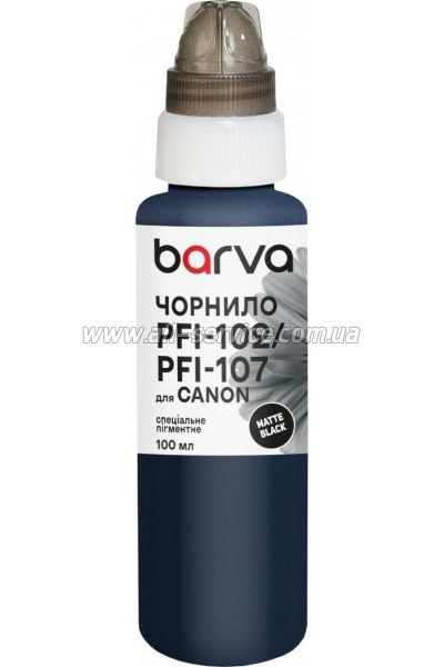 Чорнило Barva Canon PFI-102/ PFI-107 special pigmented matte black (C107-883e) Чорнило Barva Canon PFI-102/ PFI-107 special pigmented matte black (C107-883e)