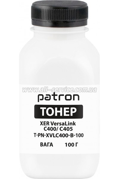 Тонер Patron Xerox VersaLink C400/ C405 бутль 100г Black (PN-XVLC400-B-100) Тонер Patron Xerox VersaLink C400/ C405 бутль 100г Black (PN-XVLC400-B-100)