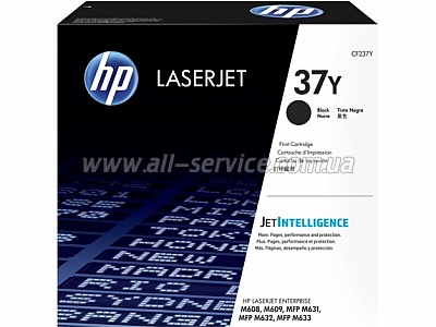   HP 37Y  LaserJet Enterprise M608/ 609/ 631 Black (CF237Y)