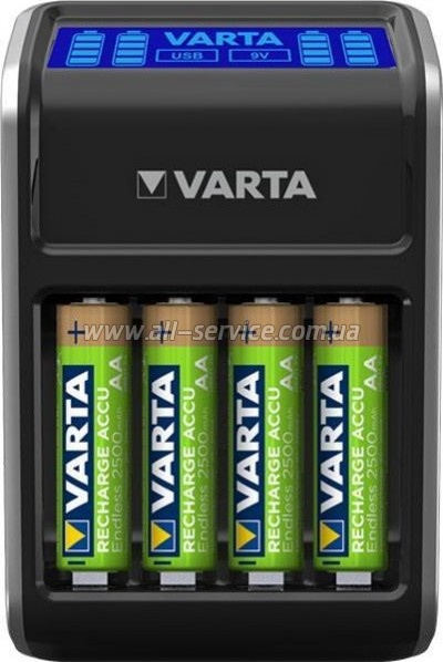 Зарядное устройство Varta LCD Plug Charger + 4 x АA 2100mAh (57687101441) Зарядное устройство Varta LCD Plug Charger + 4 x АA 2100mAh (57687101441)