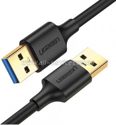 Дата кабель USB 3.0 AM/AM 1.0m US128 black Ugreen (10370) Дата кабель USB 3.0 AM/AM 1.0m US128 black Ugreen (10370)