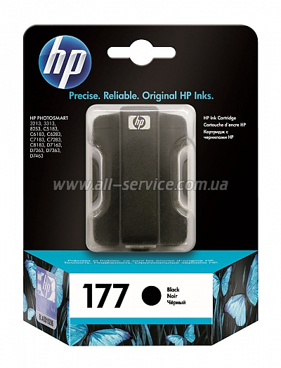  HP 177 PS3213/ 3313/ 8253 black, 6ml (C8721HE)
