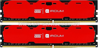  2x4GB GOODRAM 8Gb DDR4 2400MHz Iridium Red (IR-R2400D464L15S/8GDC)