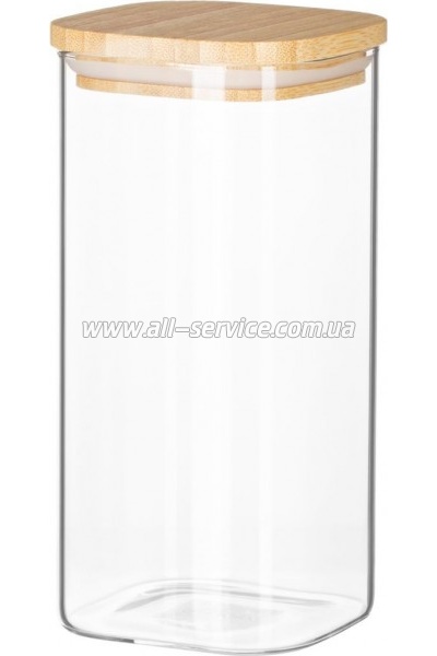 Емкость для сыпучих продуктов Ardesto Fresh стекло, бамбук 700мл (AR1370BLS) Емкость для сыпучих продуктов Ardesto Fresh стекло, бамбук 700мл (AR1370BLS)