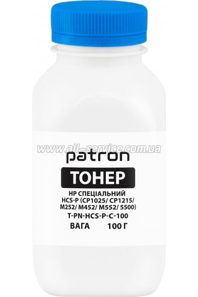 Тонер Patron HP Special HCS-P бутль 100г Cyan (PN-HCS-P-C-100) Тонер Patron HP Special HCS-P бутль 100г Cyan (PN-HCS-P-C-100)