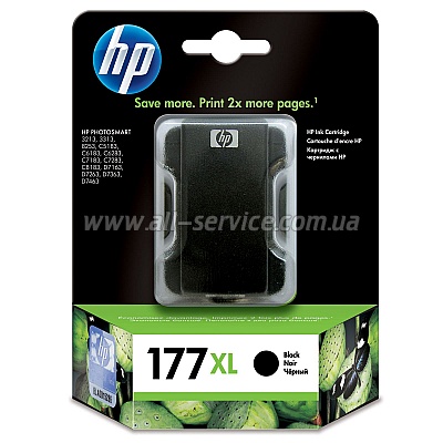  HP 177 PS3213/ 3313/ 8253 black, 17ml C8719HE